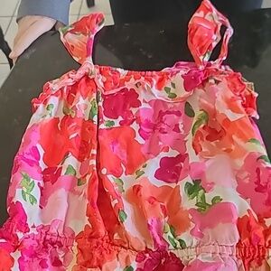 Children's place floral cropped top